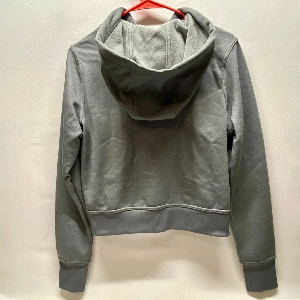 Nike THERMA-FIT Full Zip Hooded Sweatshirt  Women's Med. Grey Activewear Top EUC